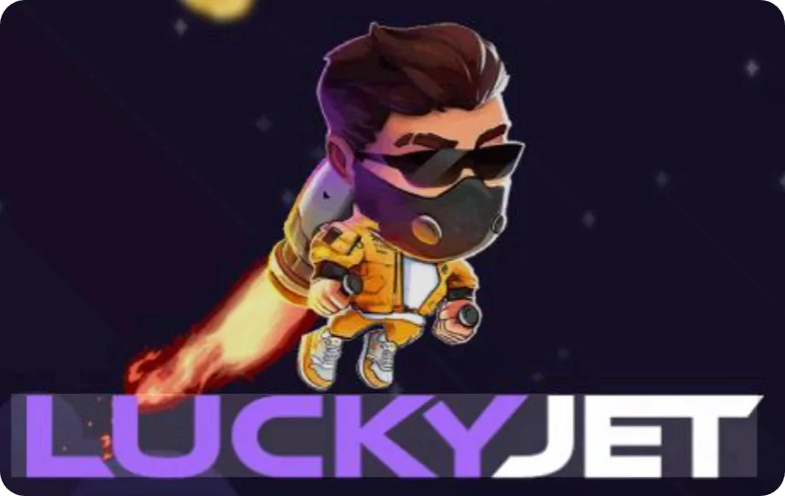 Lucky Jet Мостбет — логотип crash-игры