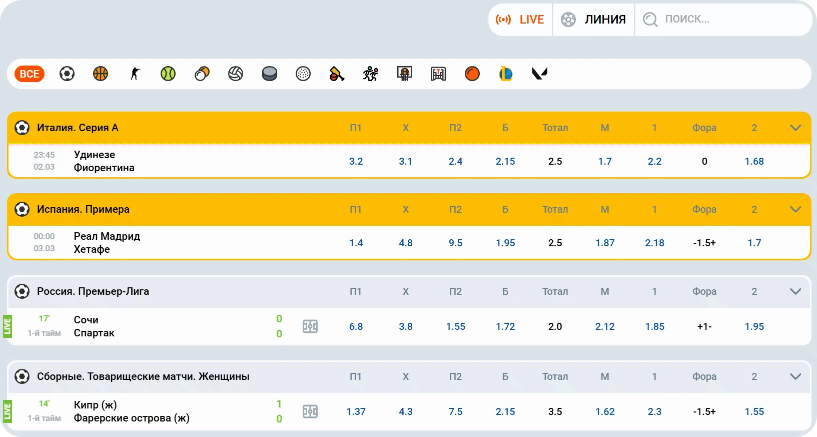 Мостбет мобильная линия ставок — виды ставок