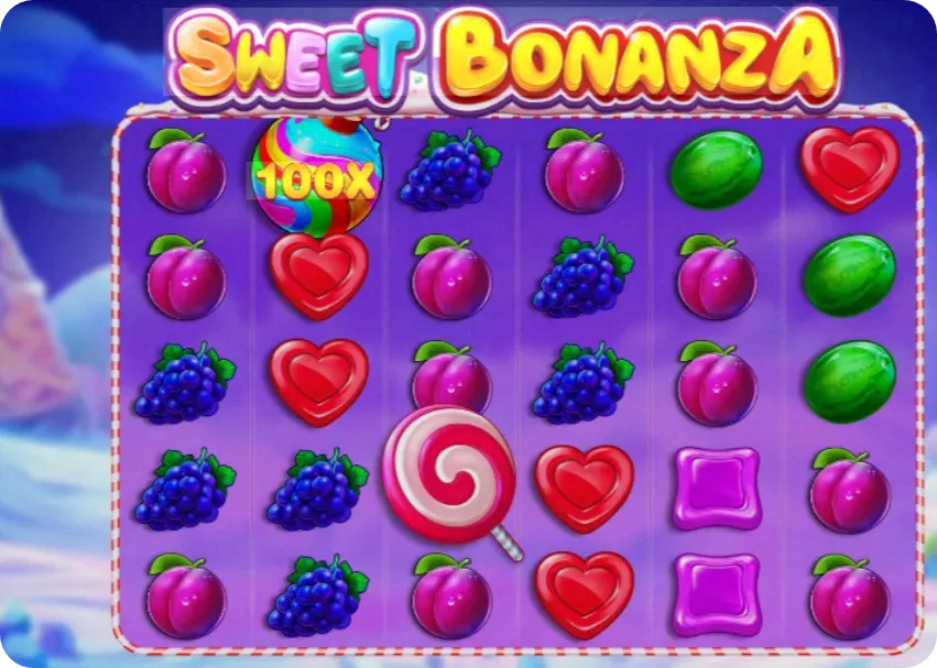 Sweet Bonanza Мостбет — игровое поле слота